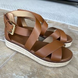 🌟🌟BRAND NEW🌟🌟 Michael Kors Darby Espadrille Platform Strappy Sandal